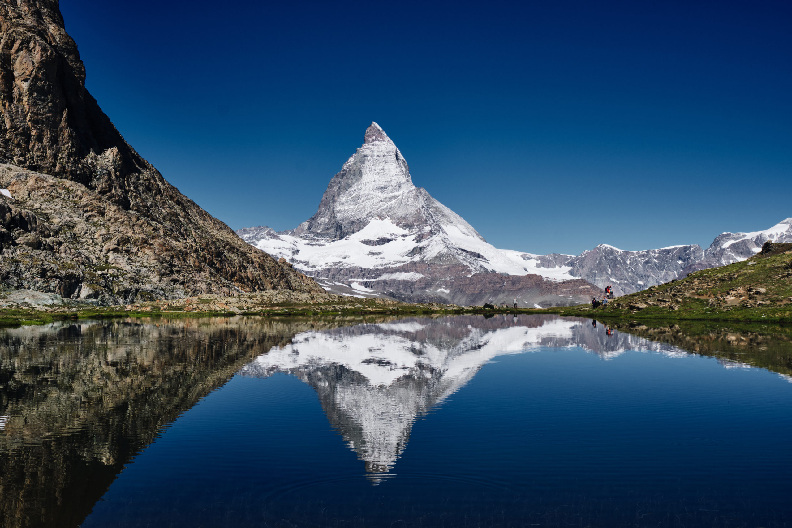 Matterhorn and reflection at Switzerland